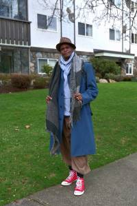 Osbourne models a street wear look. (Samantha Duerksen/Victoria News)